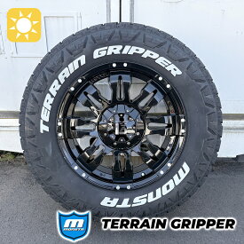 ハイラックス サーフ プラド FJクルーザー サマータイヤ 17インチ モンスタ テレングリッパー 265/70R17 265/65R17 ホワイトレター タイヤホイールセット 4本セット LEXXEL Balano バレーノ