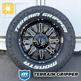 【新品4本セット】ハイラックス サーフ プラド FJクルーザー サマータイヤ 17インチ MONSTA TERRAIN GRIPPER 265/70R17 265/65R17 ホワイトレター タイヤホイールセット LEXXEL Balano バレーノ