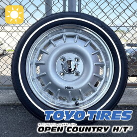 【1台分4本セット】TOYO OPEN COUNTRY HT2 ホワイリボン 165/60R15 165/65R15 × Noel ホイール ハイゼットジャンボ ハスラー タフト デリカミニ等対応