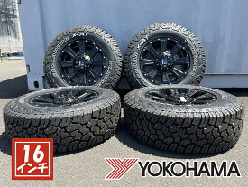 【新品4本セット】デリカD5 DELICA D:5対応 ヨコハマ ジオランダー X-AT 235/70R16 × LEXXEL DeathRock 16インチ タイヤホイール ホワイトレター