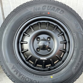 【新品4本セット】スタッドレス 165/80R14 VAN 8PR 97/95N プロボックス サクシード 160系 国産スタッドレスタイヤ ホイールセット ヨコハマ アイスガード IG91 14インチ バウンティコレクション Noel ノエル