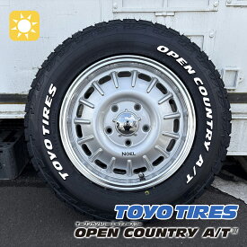 【新品4本セット】タウンエース ライトエース タイヤホイールセット TOYO OPENCOUNTRY AT3 165/80R14 97/95N LT ホワイトレター 14インチ Noel ノエル