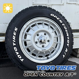 【新品4本セット】タウンエース ライトエース タイヤホイールセット TOYO OPENCOUNTRY AT3 165/80R14 97/95N LT ホワイトレター 14インチ Noel ノエル