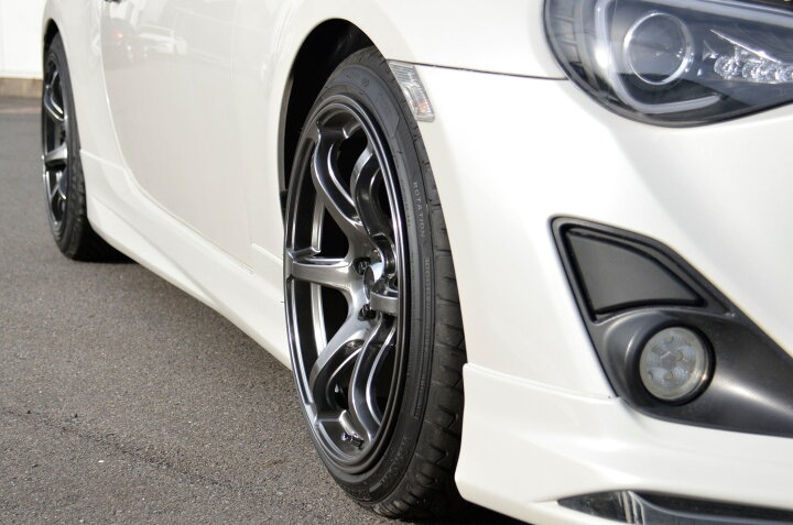 楽天市場】86 BRZ タイヤホイールセット 18インチ Acht-6 クロニウム  