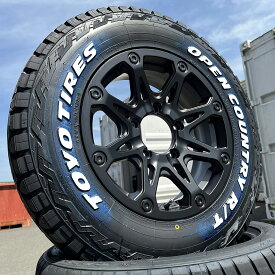 ジムニー JB23 JB64 タイヤホイール 4本セット トーヨー オープンカントリー RT 185/85R16 ホワイトレター 16インチ BDX08
