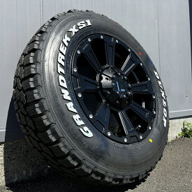 スタッドレス デリカD5 デリカD:5 プリウスα ステップワゴン 215/70R16 LT 100/97N ダンロップ グラントレック XS1 ホワイトレター 16インチ タイヤホイールセット 4本セット DeathRock デスロック スノータイヤ 冬用タイヤ
