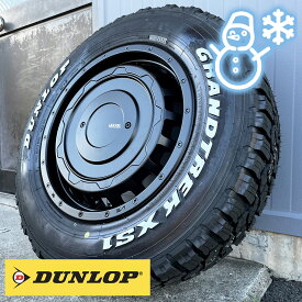 スタッドレス【ホンダ】クロスロード 16インチ タイヤホイールセット ダンロップ グラントレック XS1 215/70R16 LT 100/97N ホワイトレター SwaGGer スワッガー 4本セット