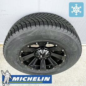 スタッドレス【トヨタ】ハイラックス スタッドレスタイヤ ホイールセット 17インチ ミシュラン X-ICE SNOW SUV 265/70R17 LEXXEL レクセル DeathRock デスロック