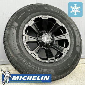 スタッドレス【三菱】パジェロ スタッドレスタイヤ ホイールセット 17インチ ミシュラン X-ICE SNOW SUV 265/70R17 LEXXEL レクセル DeathRock デスロック