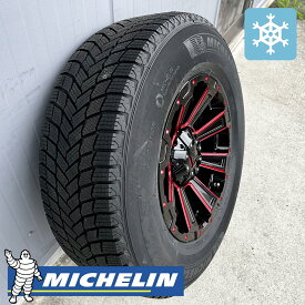 スタッドレス【トヨタ】ハイラックス スタッドレス タイヤ ホイールセット 17インチ ミシュラン X-ICE SNOW SUV 265/70R17 LEXXEL レクセル DeathRock デスロック