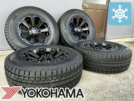 国産スタッドレス【150系プラド】DeathRock ヨコハマ アイスガード G075 265/65R17 265/70R17 タイヤホイール 17インチ 4本