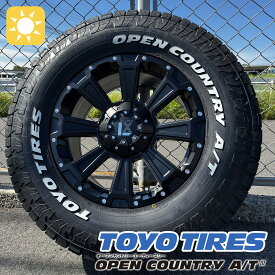 【新品サマータイヤ】ランクル300 ランドクルーザー300 17インチ DeathRock デスロック TOYO オープンカントリー AT3 265/70R17 サマータイヤホイール4本セット