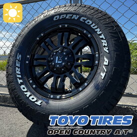 【サマータイヤセット】ランクル300 ランクル250 夏タイヤ ホイール 17インチ TOYO オープンカントリー AT3 265/70R17 ホワイトレター LEXXEL Balano 4本セット 1台分 タイヤホイールセット