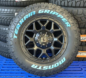 デリカD5 RAV4 エクストレイル クロスロード CX5 タイヤホイールセット 16インチ モンスタ テレングリッパー 215/70R16 ホワイトレター LEXXEL InFerno インフェルノ 1台分