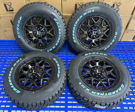 【即納】 デリカD5 RAV-4 CX-5 エクストレイル スタッドレス 16インチ LEXXEL InFerno インフェルノ タイヤホイールセット ダンロップ グラントレック XS1 215/70R16 ホワイトレター