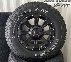 デリカD5 RAV4 CX5 エクストレイル 235/70R16 新品 タイヤホイール 4本セット 16インチ ヨコハマ ジオランダー X-AT LEXXEL DeathRock レクセル デスロック