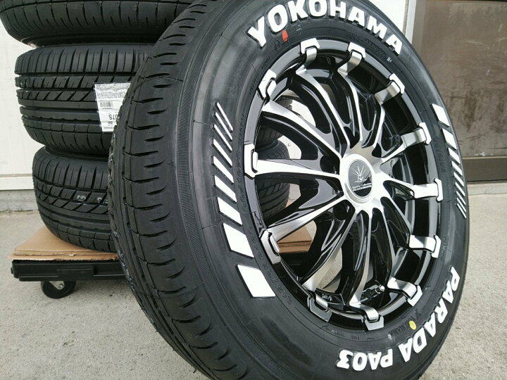 楽天市場】新品 4本セット ハイエース 200系 タイヤ ホイールセット 