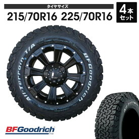 デリカD5 エクストレイル CHR クロスロード タイヤホイールセット DeathRock デスロック BFGoodrich KO2 215/70R16 225/70R16