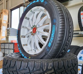 バン規格OK!! ハイエース 200系 タイヤホイールセット 17インチ BD12 グッドイヤー ナスカー 215/60R17 8PR 109/107LT