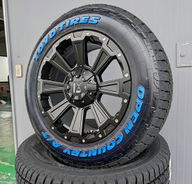 デリカD5 エクストレイル RAV4 CX5 CX8 アウトランダー 17インチ タイヤホイール 4本セット TOYO OPENCOUNTRY AT3 225/65R17 ホワイトレター トーヨー オープンカントリー LEXXEL DeathRock レクセル デスロック オールテレンタイヤ yu