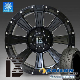 【車検対応】即納 スタッドレス 200系ハイエース レジアスエース 16インチ サイレン SAILUN COMMERCIO ICE 215/65R16 109/107 8R DeathRock タイヤ ホイール セット 1台分 4本セット
