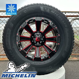 150系 プラド ハイラックス FJ パジェロ スタッドレス タイヤ ホイールセット 17インチ ミシュラン X-ICE SNOW SUV 265/70R17 LEXXEL DeathRock