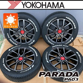 車検対応 ハイエース 200系 レジアスエース 新品 タイヤホイール ヨコハマ パラダ PA03 215/60R17 ホワイトレター タイヤホイール 4本セット Zerobreak FORCE 17インチ タイヤホイールセット