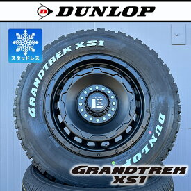 【即納】スタッドレスセット デリカD5 タイヤホイールセット 16インチ ダンロップ グラントレック XS1 215/70R16 LT 100/97N ホワイトレター SwaGGer スワッガー 4本セット