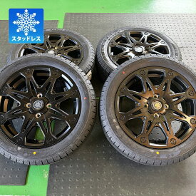 165/60R15 スタッドレスタイヤ ホイールセット 15インチ ハスラー デリカミニ ウェイク ハイゼットジャンボ KENDA KR36 hara
