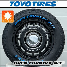 デリカD5 エクストレイル カローラクロス RAV4 CX5｜タイヤホイール 16インチ TOYO OPENCOUTRY トーヨー オープンカントリー AT3 215/70R16 ホワイトレター 新品 4本セット Bounty Collection NewTon ニュートン