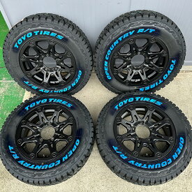 ジムニー JB23 JB64 16インチ タイヤ ホイールセット 人気 BDX08 トーヨー オープンカントリー RT 185/85R16 ホワイトレター