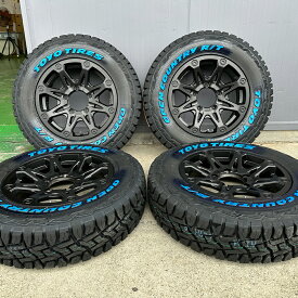 ジムニー JB23 JB64 16インチ タイヤ ホイールセット 人気 BDX08 トーヨー オープンカントリー RT 185/85R16 ホワイトレター