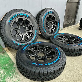 ジムニー JB23 JB64 16インチ タイヤ ホイールセット 人気 BDX08 トーヨー オープンカントリー RT 185/85R16 ホワイトレター