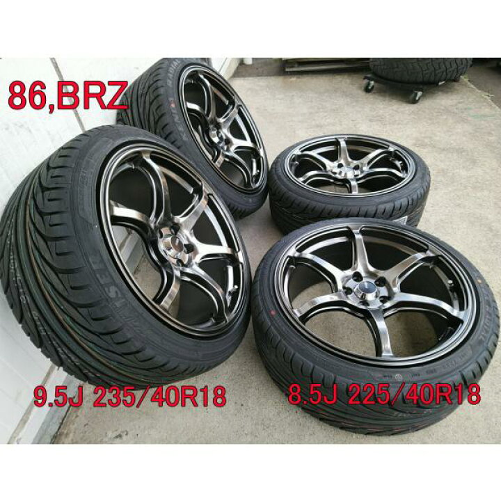 楽天市場】86 BRZ タイヤホイールセット 18インチ Acht-6 クロニウム 