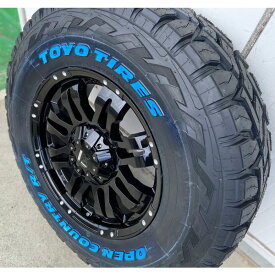 プラド（150系,120系）ハイラックス 17インチ 265/65R17 265/70R17 新品 タイヤホイール 4本セット トーヨー オープンカントリー RT ホワイトレター LEXXEL Balano レクセル バレーノ