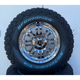タイヤホイールセット 17インチ JL JK ラングラー チェロキー デリカD:5 エクストレイル RAV4 BF Goodrich ALLTERRAIN KO2 クロームメッキ