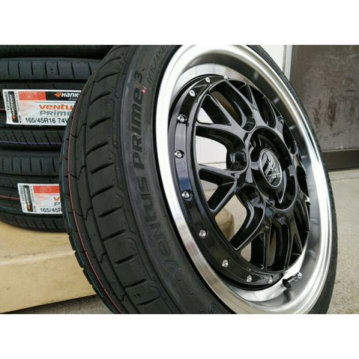 楽天市場】165/45R16 軽自動車用タイヤホイールセット 16インチ BD00  