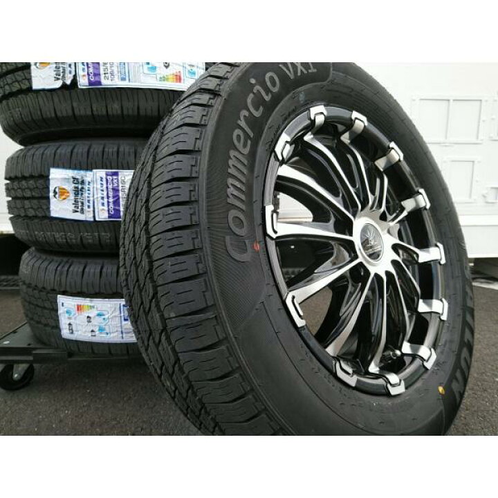 楽天市場】新品 ハイエース 200系 タイヤホイール 4本セット 215/65R16 