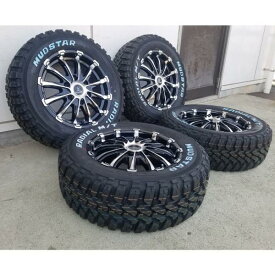 車検対応 200系ハイエース レジアスエース タイヤホイールセット 16インチ バウンティコレクション BD12 MUDSTAR Radial MT 215/65R16 ホワイトレター