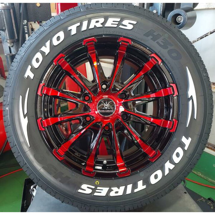 楽天市場】レッド 200系ハイエース レジアスエース タイヤホイール 