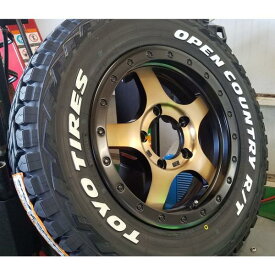 ジムニー 専用 JB23 JB64 16インチ タイヤ ホイール セット Bounty Collection BDX05 トーヨー オープンカントリーRT 185/85R16 ホワイトレター