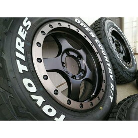 サマータイヤ TOYO オープンカントリーRT 185/85R16 ジムニー タイヤホイール 16インチ BDX05 マットブラック