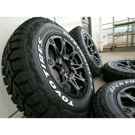 ジムニー JB23 JB64 16インチ タイヤ ホイールセット 人気 BDX08 トーヨー オープンカントリー RT 185/85R16 ホワイトレター