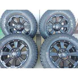 LEXXEL DeathRock デリカD5 RAV4 CX5 エクストレイル タイヤホイールセット 16インチ ヨコハマ ジオランダー X-AT 235/70R16 245/70R16