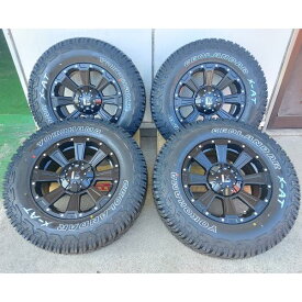 LEXXEL DeathRock デリカD5 RAV4 CX5 エクストレイル タイヤホイールセット 16インチ ヨコハマ ジオランダー X-AT 235/70R16 245/70R16