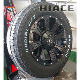 車検対応 200系ハイエース レジアスエース タイヤホイールセット 16インチ DeathRock デスロック Mudstar Radial A/T AT 215/65R16