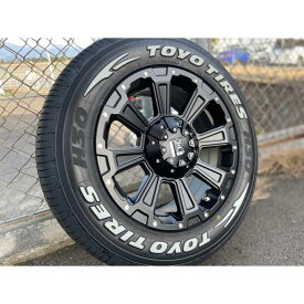 車検対応タイヤ＆ホイールセット ハイエース レジアスエース 16インチ 4本セット 1台分 【タイヤ名】TOYO H30 215/65R16 【ホイール名】LEXXEL DeathRock