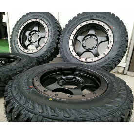 ジムニー 人気 タイヤホイールセット ヨコハマ ジオランダー MT G003 185/85R16 16インチ BDX05 マットブラック