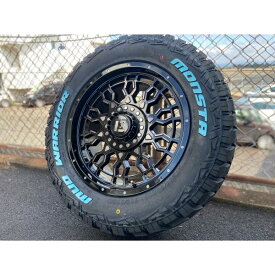 ランドクルーザー300系 タイヤホイールセット MONSTA MUD WARRIOR 265/60R18 LEXXEL PreDator 18インチ ホワイトレター