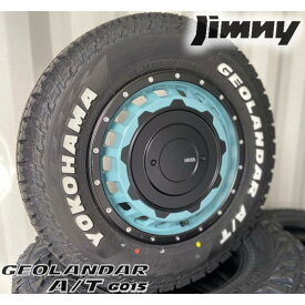 ジムニー JB23 JB64 JA11 JA12 JA22 タイヤホイール 16インチ ヨコハマ ジオランダー G015 A/T 185/85R16 4本セット ホワイトレター